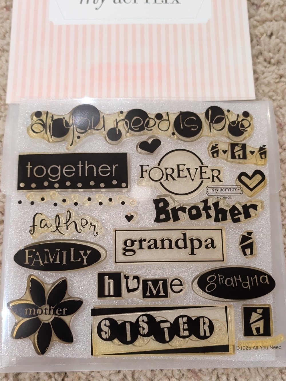 My Acrylix Family Words. 'Together' & 'Forever'